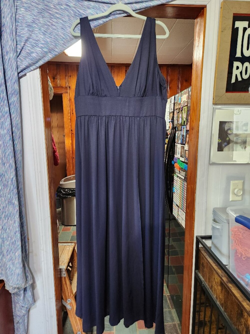 Ever Pretty Navy Formal Gown Plus Size 24 High Slit Bridesmaid Dress Size 24